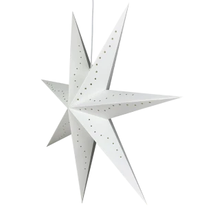 Handmade White Cut-out Paper Star Lamps Lantern Easy