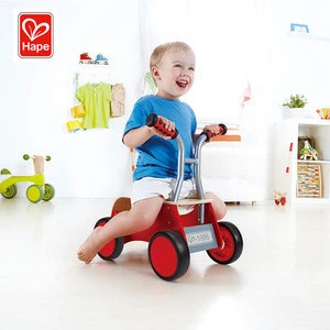 Hape Children Certificated Walker Training Wooden High Quality Ride On Toy  Tricycles