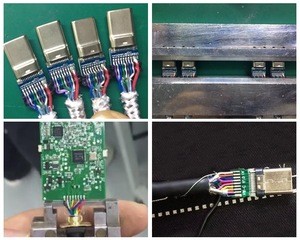HDMI, USB, MINI DP cable double side soldering Pulse heat soldering welder