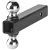 Import Heavy Duty Trailer Accessories Hitch Ball Mounts with Two Ball and Hitch Pins from China