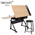 Import Height And Angle Adjustable Drawing Table Mdf Tabletop Drafting Table With Stool And Storage Drawer from China