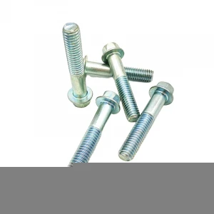 Hexagon Head DIN 6921 Flange Bolt High-quality fasteners Stainless steel carbon steel natural color Galvanized blue zinc Bolts