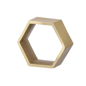 Hexagonal Brass Napkin Ring