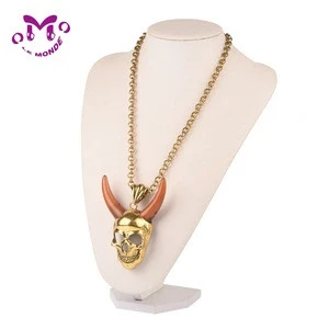 High performance Men zinc alloy Jewelry necklace pirate newest design gold necklace