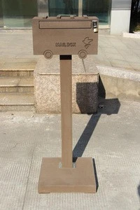 High performance WPC(pvc) Outdoor Stand Mailbox