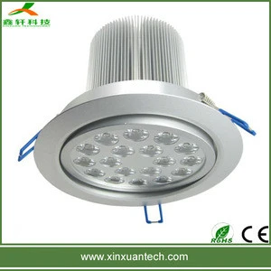 High power recessed led hidden ceiling light 12w 15w 18w 20w 24w 36w round led lamp