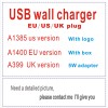High quality A1385 A1400 US EU Plug USB AC Power Adapter Wall Charger For iPhone 5 6 8 X XS With packaging box free shipping