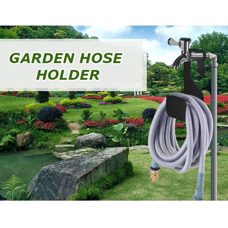 high quality ABS Plastic decorative water hose hanger expandable wall mount garden hose reel