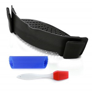 High Quality approved Food Grade Silicone Kitchen Utensil Novelty silicone Snap Strainer