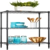 High Quality Customized Cart Metal Chrome Wire Shelving Storage Trolleys Kitchen Storage Steel Rack