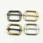 High quality hanging plated metal slider buckle hardware cheap metal tri-glide slider adjustable buckle for adjusting backpack
