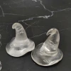 High Quality Natural Hand-carved Clear Quartz Witch Hatwizard Hat Crystal Carving For Crystal Crafts