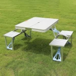 high quality portable picnic table outdoor aluminum camping table collapsible aluminum folding table