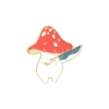 High Quality Promotion Textile Labels And Badges Accessories 3D Mushroom Emblem Badge