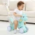 Import High quality rotating glow musical toddler walker plastic kids unicorn cartoon baby ride on animals rocking horse toy from China