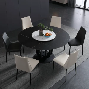 High Quality Scratch Resistant Slate Round Dining Table