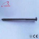High quality slotted flat head wood screw