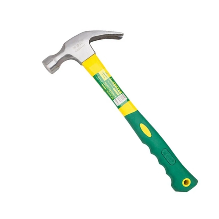 High quality steel multi function claw hammer plastic handle claw hammer