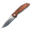 High quality zebra wood folding knife practical survival pocket knife