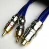 High Shielding RCA Connector Type car audio video cable with grounding wire