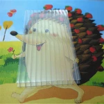hollow pc sheet 5mm with best sale at china