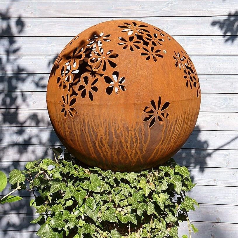 Home Decor Sculpture Flower Ball Metal Adore Home Furniture Accessories