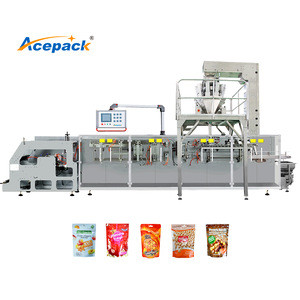 horizontal zipper pouch doypack food pastry packaging machine