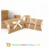 Hot corrugated craft paper made kraft paper pillow gift box for present