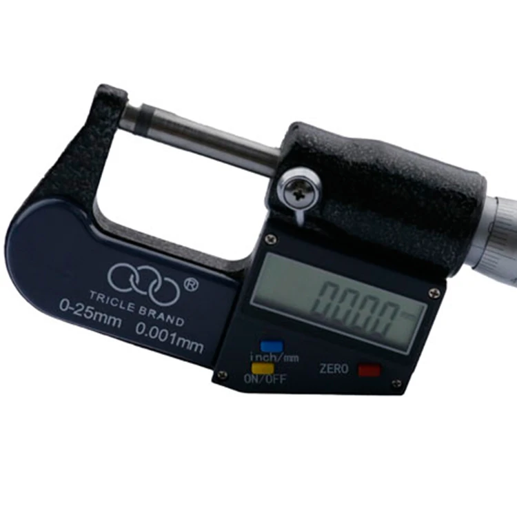 Hot Sale 0-25mm IP54 Digital Micrometer With 3 Buttons