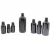 Import Hot sale 10ml  essential oil bottle black glass bottle with screw cap in stock from China
