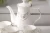 Hot sale ceramic gift pattern drinkware white coffee tea pot and cup set for household