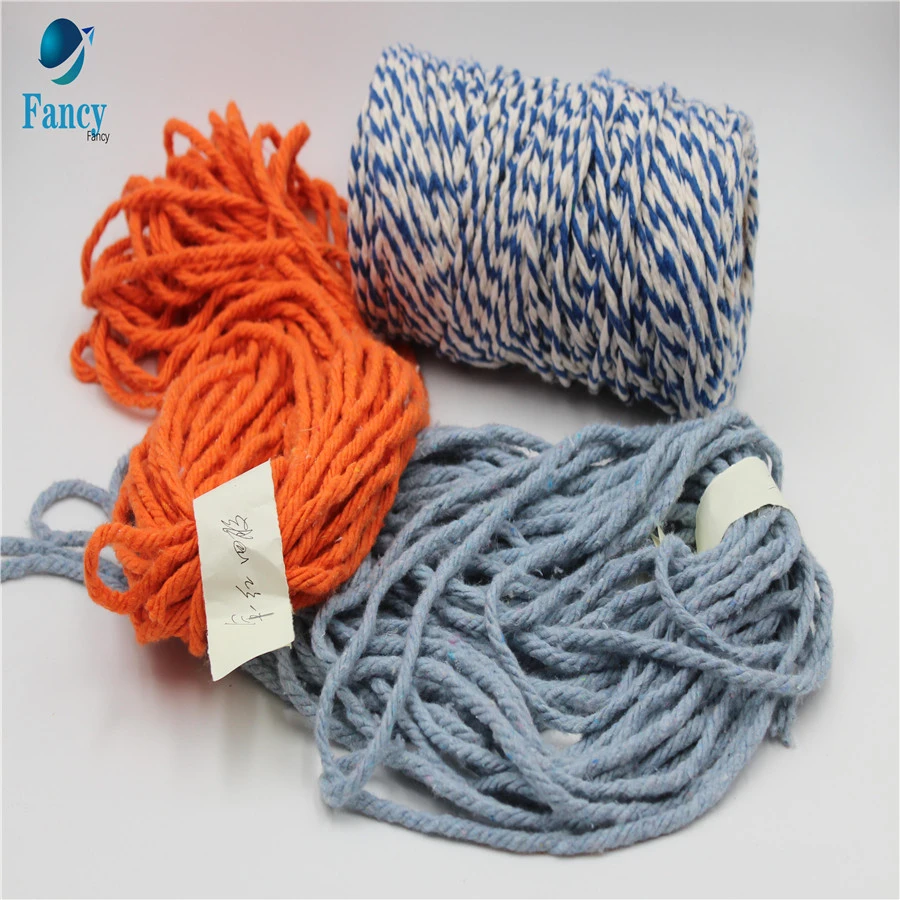 Hot Sale China Friction cotton yarn for mop thread high quality 2ply mop yarn TC material