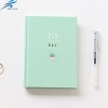 hot sale colorful hardware cardboard cover half year dairy notebook