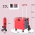 Import Hot sale Compact folding luggage cart plastic portable foldable shopping trolley shop bags trolly price from China