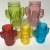 Import Hot Sale creative colored  16oz cactus mason jar glass and lids with Handle from China