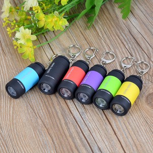 Hot Sale High Quality USB rechargeable lighting cheap Keychain torch light led flashlight