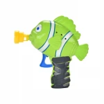 Hot Sale Summer Outdoor Battery Operated Childrens Plastic Fish Soap Bubble Shooter Toy