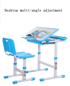 Hot Sales Adjustable Children Study Table and Chair Multi-function Kids Learning Desk and Chair Set