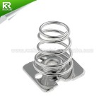 Hot sell metal stamping parts for battery contact plate aaa battery leaf pcb spring contact