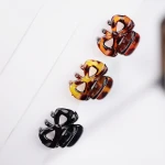 Hot sell women hair accessories 6-color mixed hair clip set plastic small clip bangs hair claw