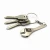 Import Hot selling custom portable stainless steel metal utility tool meta keychain from China