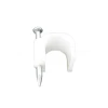 Hot Selling New Style Round Plastic Cable Clip With Steel Nails