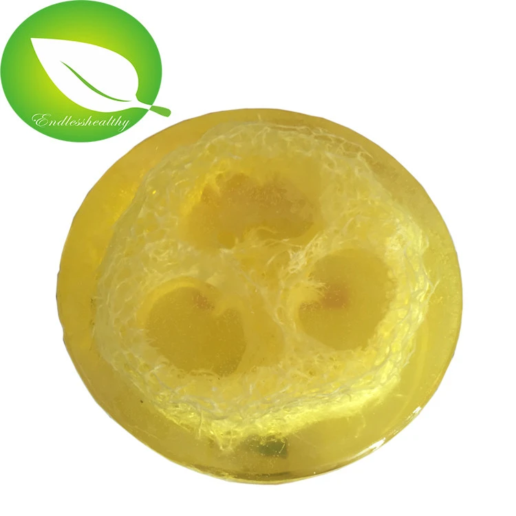 Hot selling top quality OEM private label box bath supplies Lemon skin whitening luffa soap