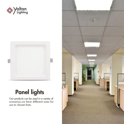 Hotel Indoor Warm White Panel Lighting Lamp with Recessed Aluminum Plastic Round Frameless LED Panel Lighting