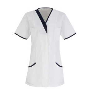 Hotel Uniforms Cotton Maid Women Housekeeping Tunic Work Shirts