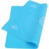 Household Silicone Pastry Mat with Measurements Heat Resistance Reusable Kneading Mat With Scale Baking Pan Mat