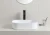 Import HY-8064 Luxury thin edge table top ceramic round basin bathroom sink for Villa from China