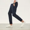 In-Stock Breathable pants business elasticity slim trousers spring&summer cotton slacks pants