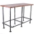 Import Industrial metal pipe frame unique style stand up wood bar dining farmhouse tables from China