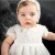 Infant vintage lace flower baby girl baptism dress newborn lace christening gown girls&#x27; dresses